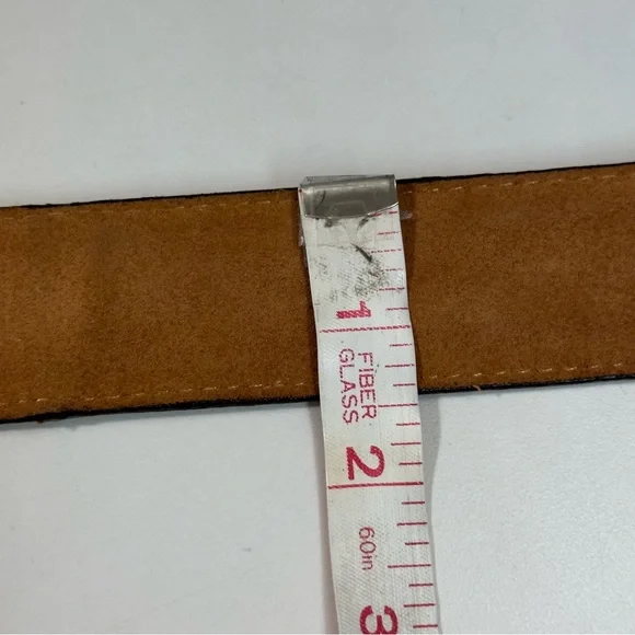 Justin Top Grain Classic Western Leather Belt 53709 Brown Sz 32 Removable Buckle - Picture 7 of 12